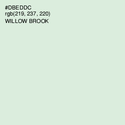 #DBEDDC - Willow Brook Color Image